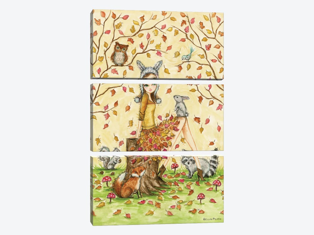 Winona And Her Woodland Friends 3-piece Art Print