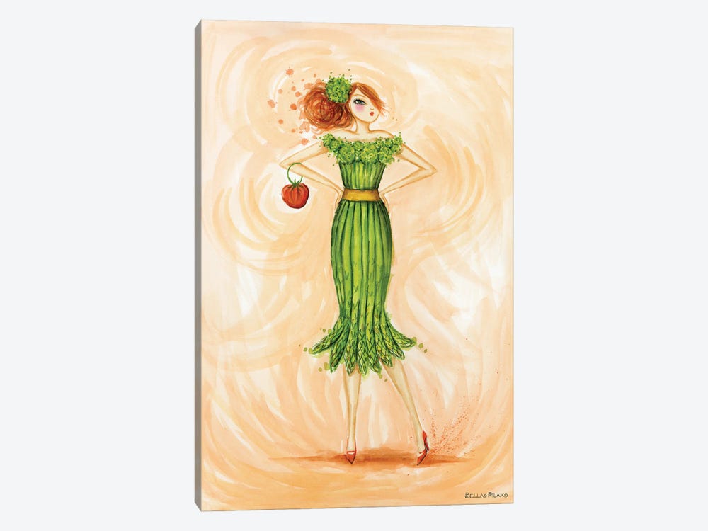 Asparagus Chic by Bella Pilar 1-piece Canvas Art Print