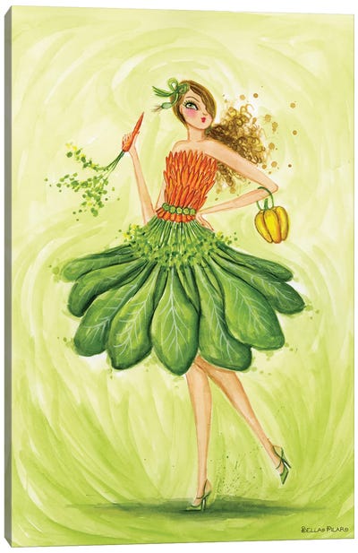 Carrot Chic Canvas Art Print - Bella Pilar