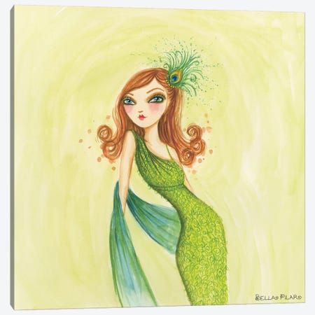 Cameo Green Canvas Print #BPR37} by Bella Pilar Canvas Artwork
