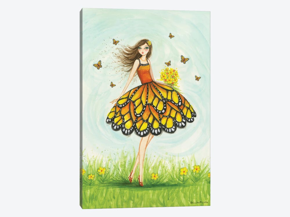 Monarch Butterfly Dress by Bella Pilar 1-piece Canvas Wall Art