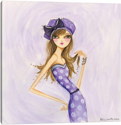 Cameo Purple Canvas Art Print - Bella Pilar