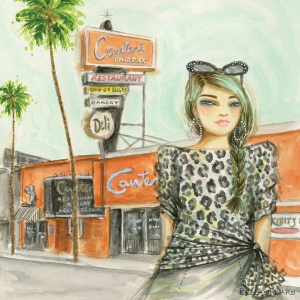Los Angeles: Janie At Canter's On Fairfax by Bella Pilar