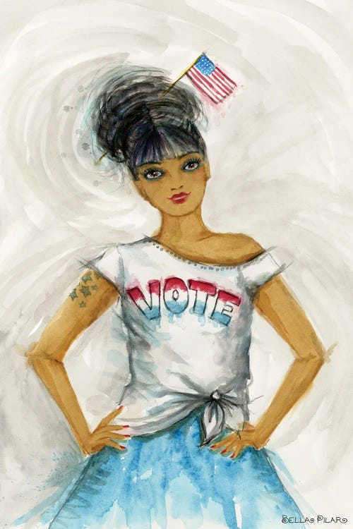 Vote Tee by Bella Pilar wall art