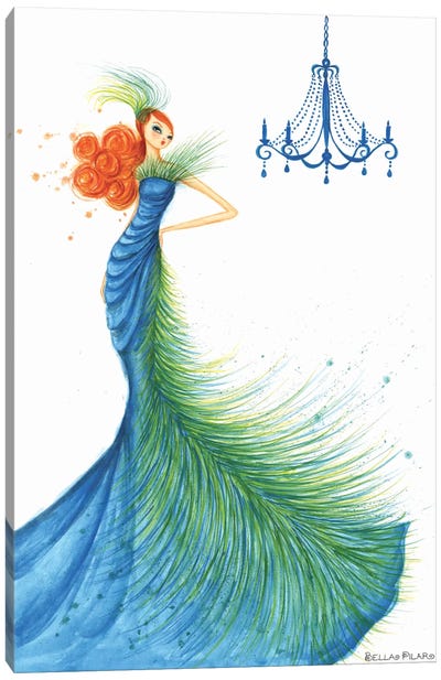 Couture Feather Canvas Art Print - Bella Pilar