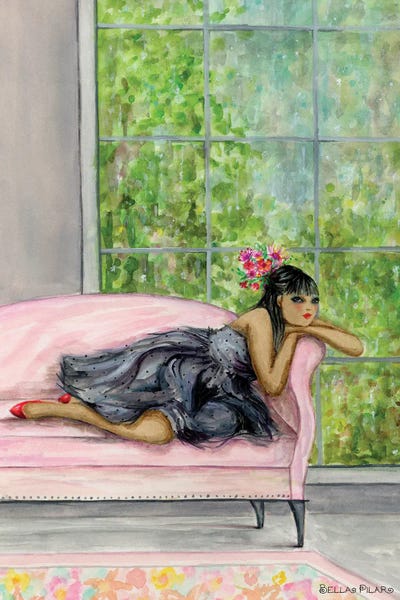 Clarisse Dreams On Rainy Days by Bella Pilar art print