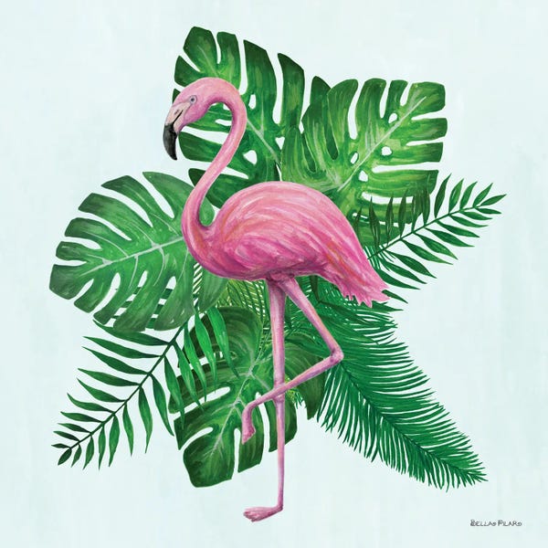 Flamingos: Flamingo Tropical by Bella Pilar