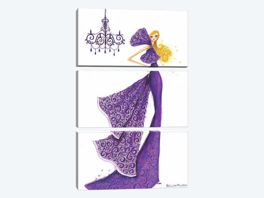 Couture Lace by Bella Pilar 3-piece Canvas Wall Art