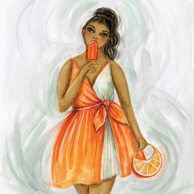 Summer Creamsicle by Bella Pilar wall art