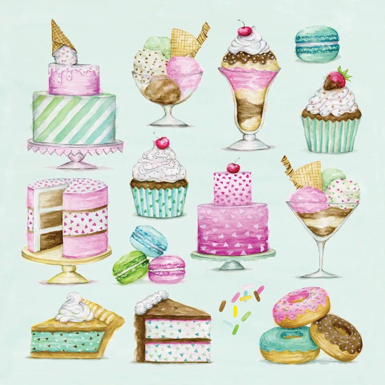 Sweet Treats by Bella Pilar wall art
