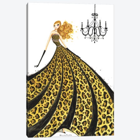 Couture Leopard  Canvas Print #BPR43} by Bella Pilar Canvas Art