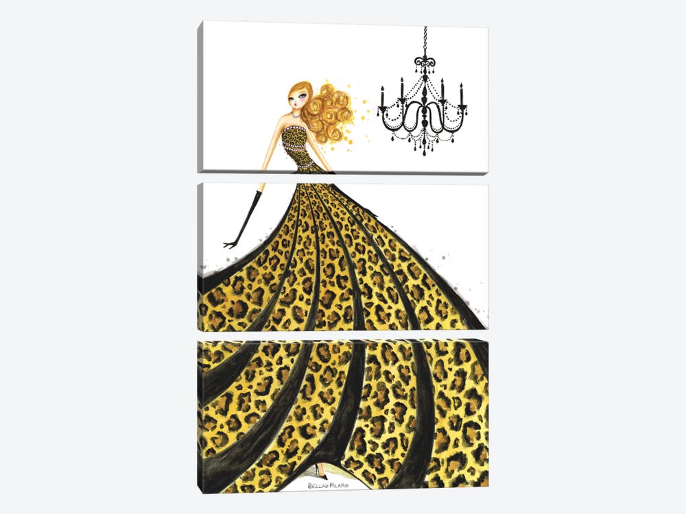 Couture Leopard  by Bella Pilar 3-piece Canvas Print