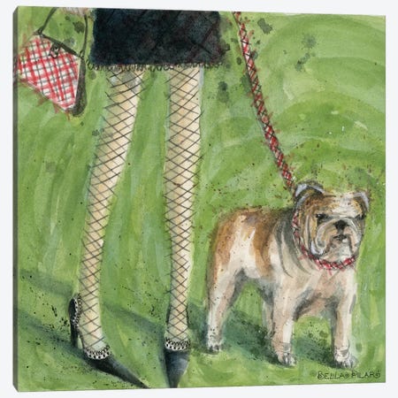English Bulldog  Canvas Print #BPR62} by Bella Pilar Canvas Wall Art