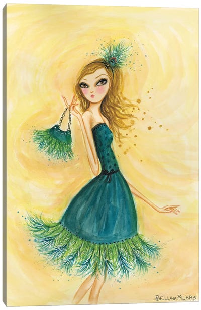 Feather Fancy Canvas Art Print - Bella Pilar