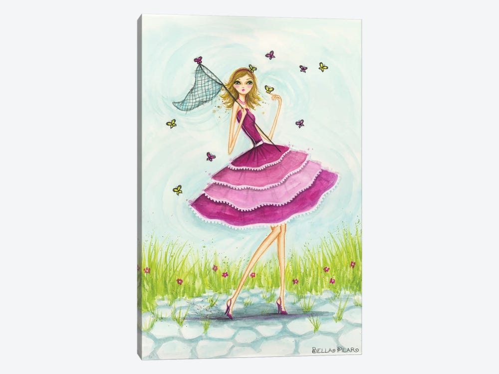 Butterfly Catch by Bella Pilar 1-piece Art Print