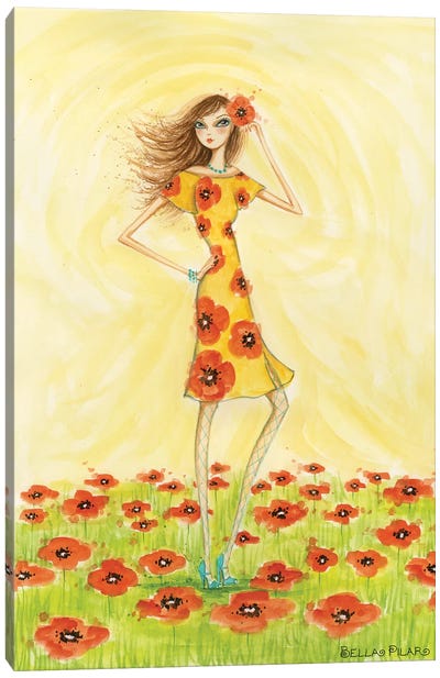 Poppy Canvas Art Print - Bella Pilar