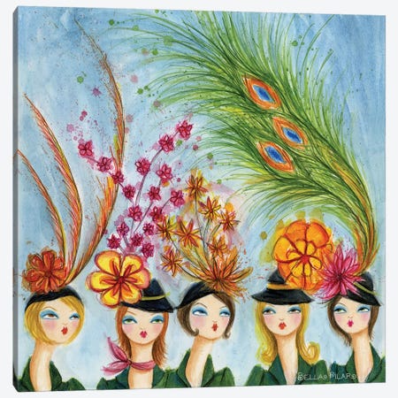 Spring Hats Canvas Print #BPR83} by Bella Pilar Canvas Art