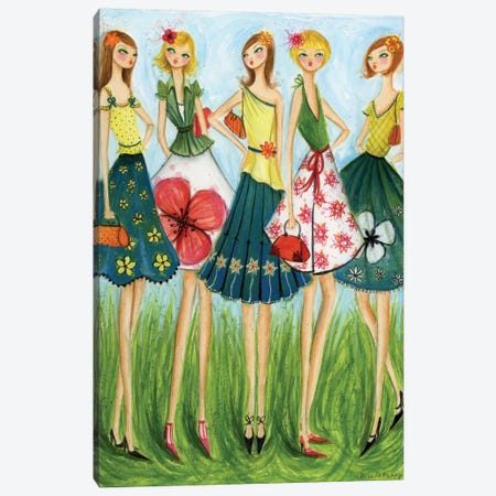 Spring Skirts Canvas Print #BPR84} by Bella Pilar Canvas Print