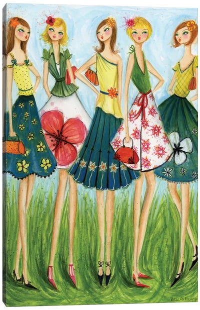 Spring Skirts Canvas Art Print - Bella Pilar