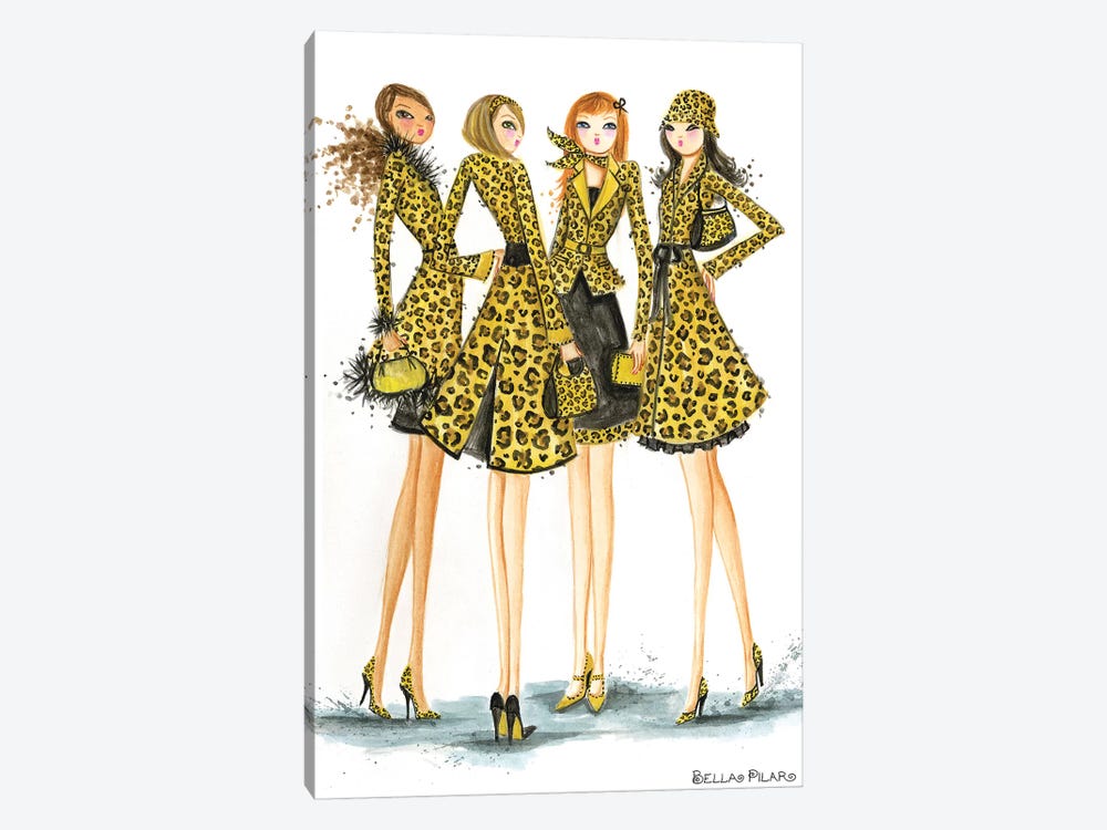 Ladies In Leopard by Bella Pilar 1-piece Canvas Print