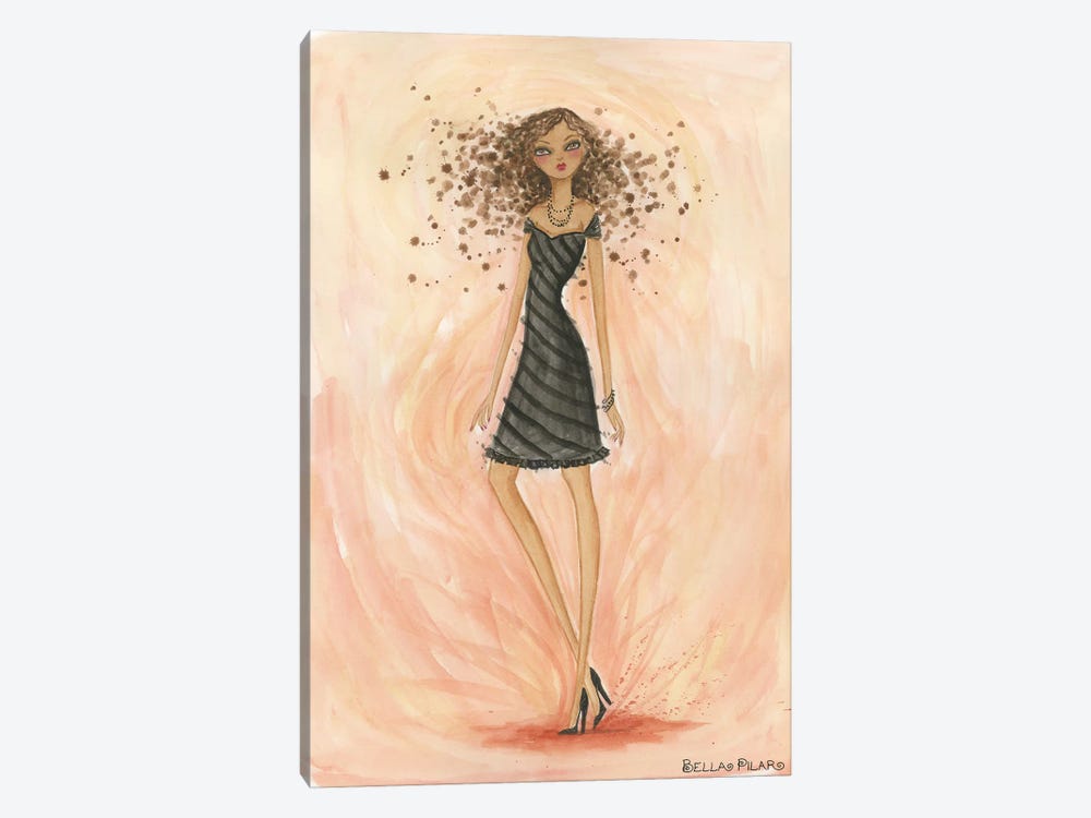 Little Black Dress Hope by Bella Pilar 1-piece Canvas Art