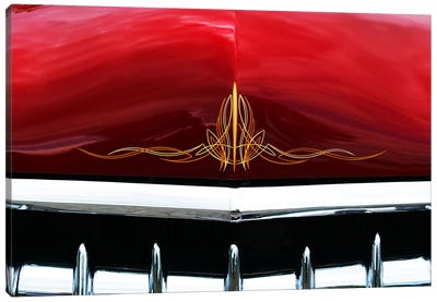 1949 Ford Business Coupe Hood & Grill Canvas Art Print
