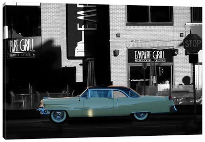 1955 Cadillac Coupe De Ville Canvas Art Print - Clive Branson
