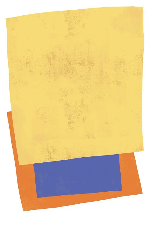 A Yellow Layer by Bronwyn Baker wall art