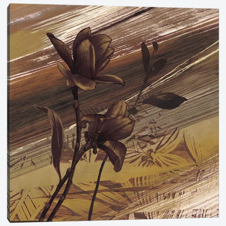 Fleurs d'or II Canvas Print #BRC4} by Anne Brochard Canvas Art