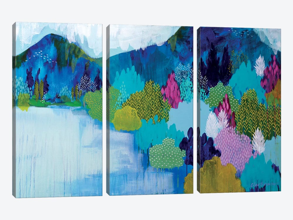 Lake Como by Clair Bremner 3-piece Canvas Artwork