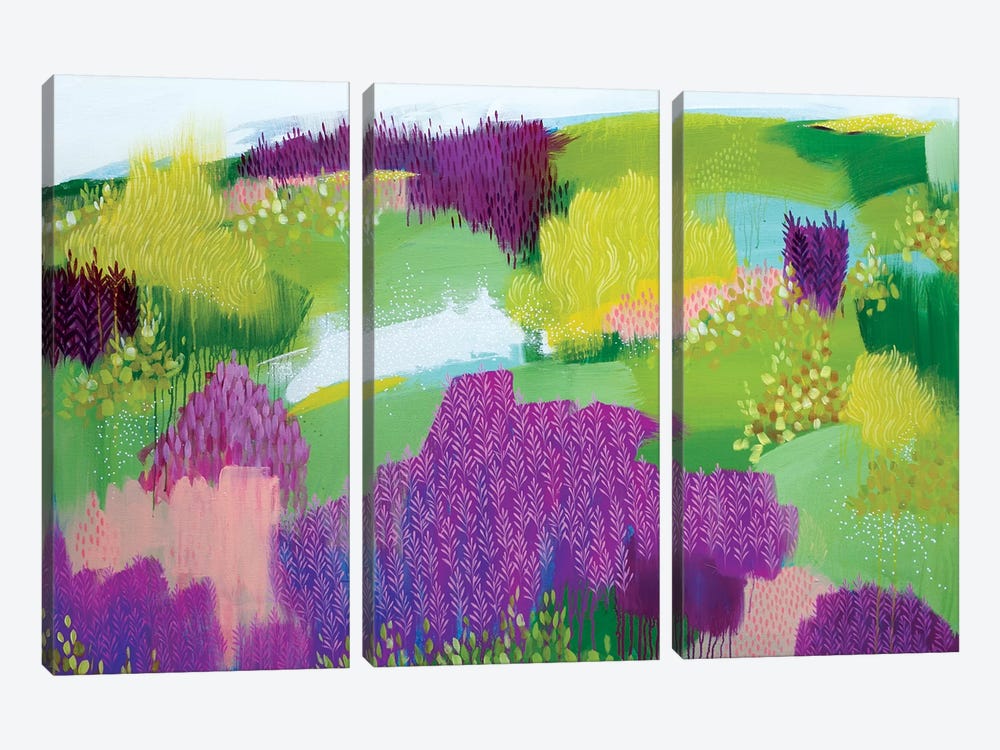 Shades Of Summer by Clair Bremner 3-piece Canvas Print