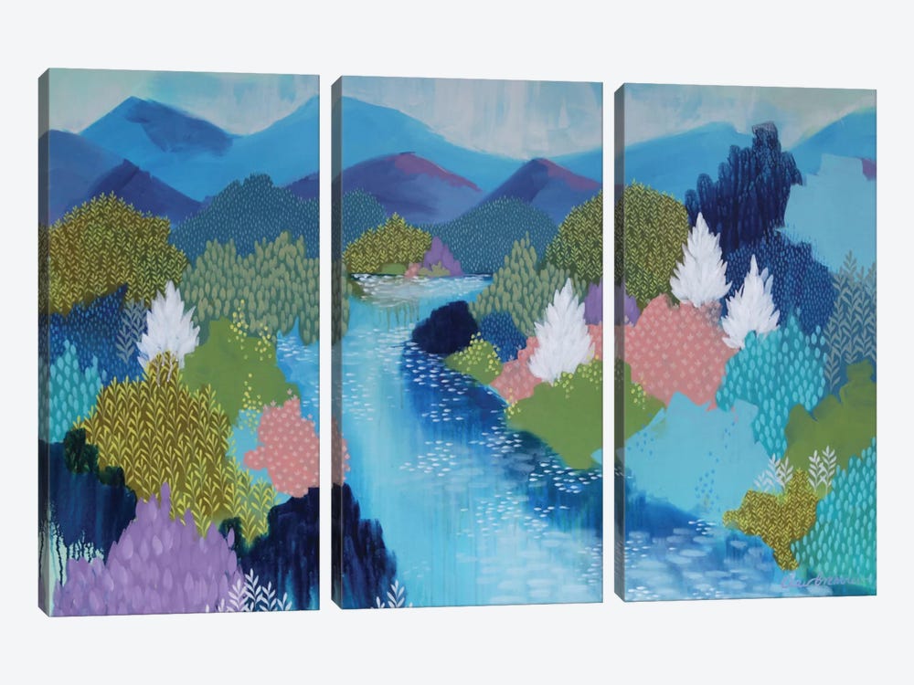 Summer Hills by Clair Bremner 3-piece Canvas Artwork