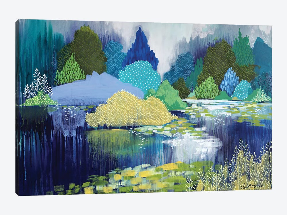 Lake In Hyde Park by Clair Bremner 1-piece Art Print