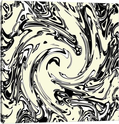 Cream Spirits - Vortex Canvas Art Print - Glitch Effect