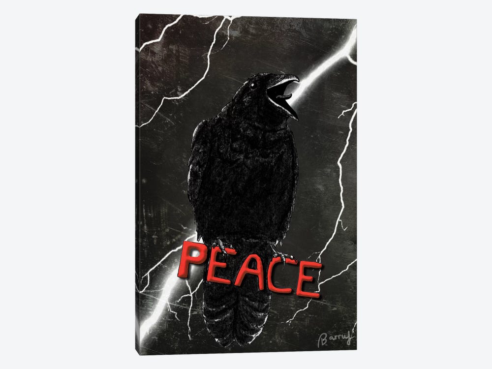 Crow For Peace by Barruf 1-piece Art Print
