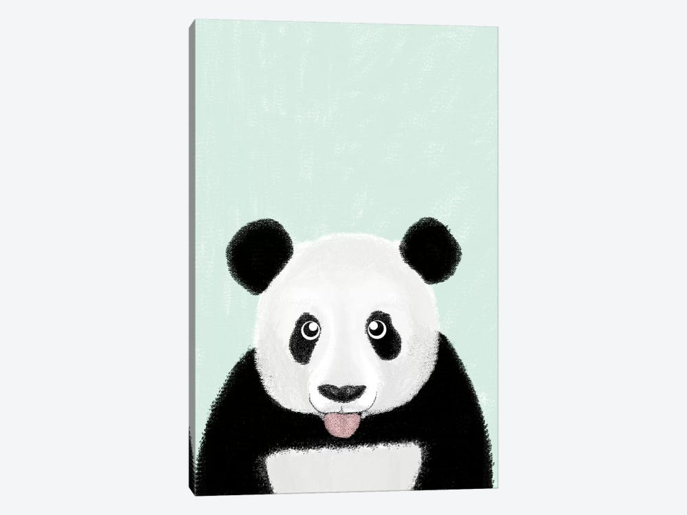 Cute Panda by Barruf 1-piece Canvas Art