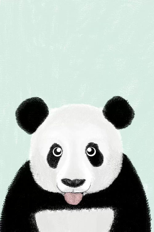 Cute Panda by Barruf wall art