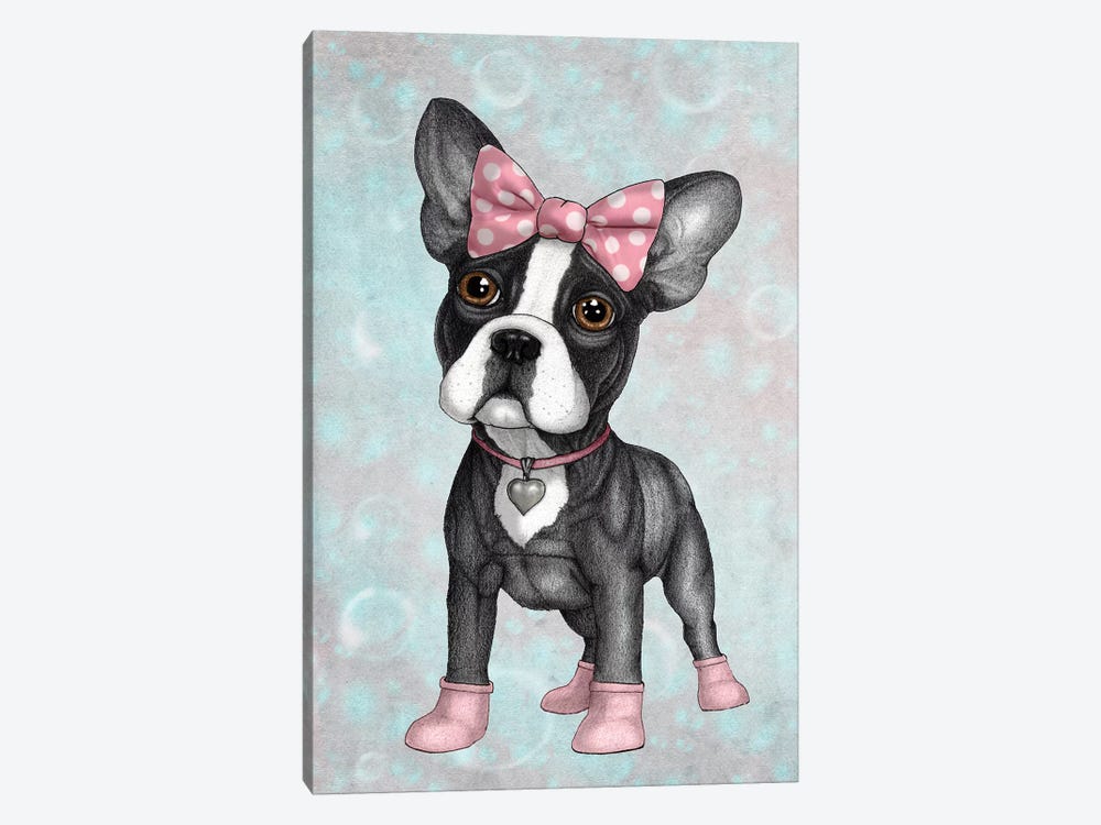 Sweet Frenchie by Barruf 1-piece Canvas Art Print