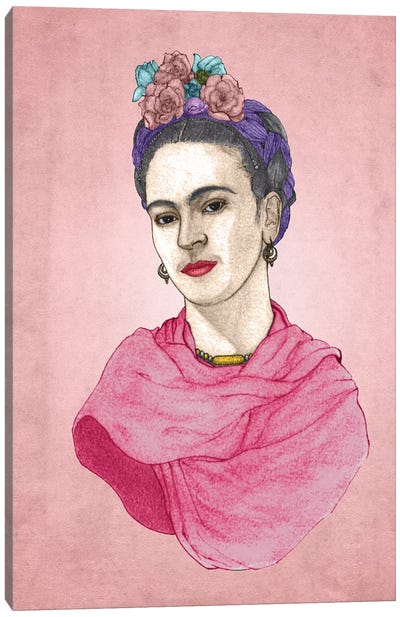 Frida Canvas Art Print - Barruf