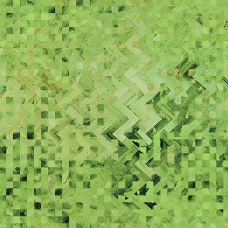 Green Galaxy Pattern by Barruf wall art