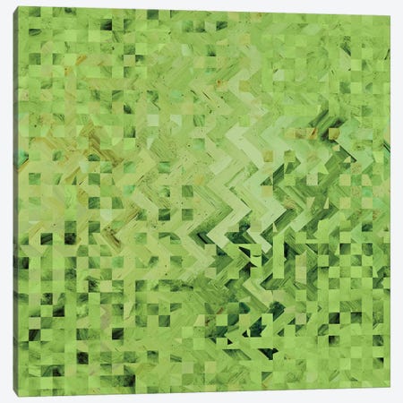 Green Galaxy Pattern Canvas Print #BRF28} by Barruf Canvas Print