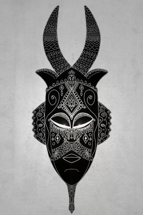 Horned Tribal Mask I