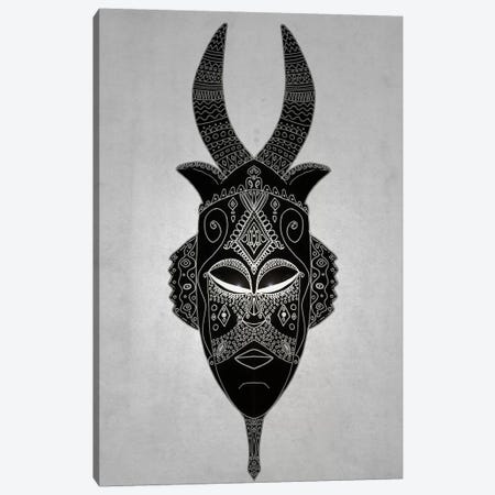 Horned Tribal Mask I Canvas Print #BRF32} by Barruf Canvas Art