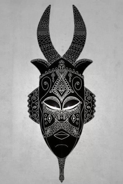 Horned Tribal Mask I