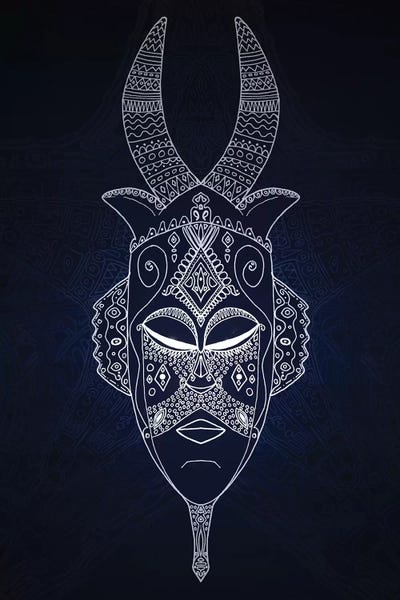 Horned Tribal Mask II