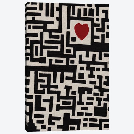 Lover Labyrinth Canvas Print #BRF38} by Barruf Canvas Art