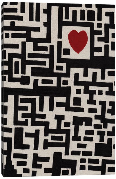 Lover Labyrinth Canvas Art Print - Barruf
