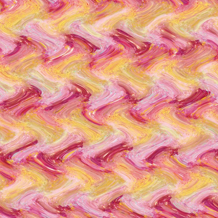 Mandarin & Pink Pattern by Barruf wall art