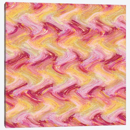 Mandarin & Pink Pattern Canvas Print #BRF39} by Barruf Canvas Wall Art
