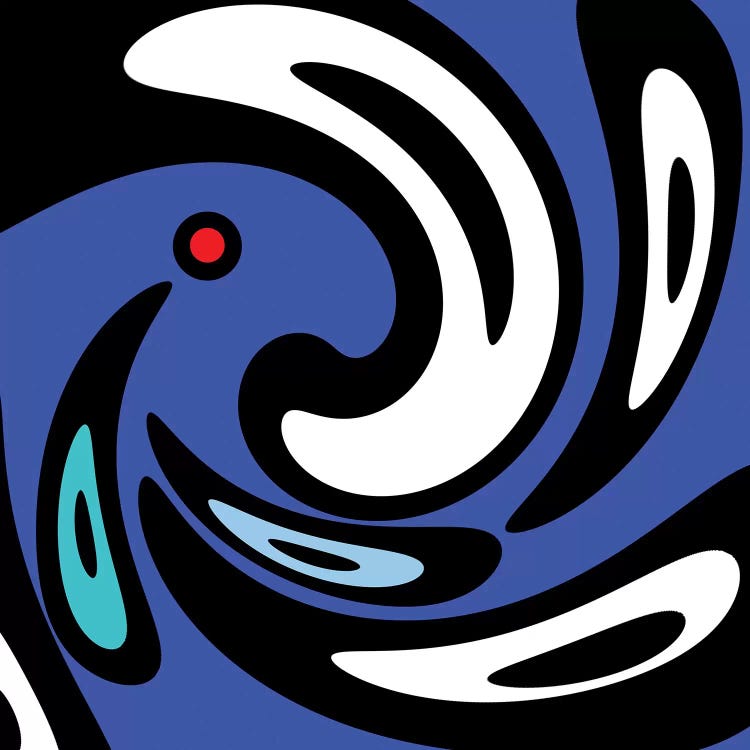Minimalistic Surfer Way by Barruf wall art